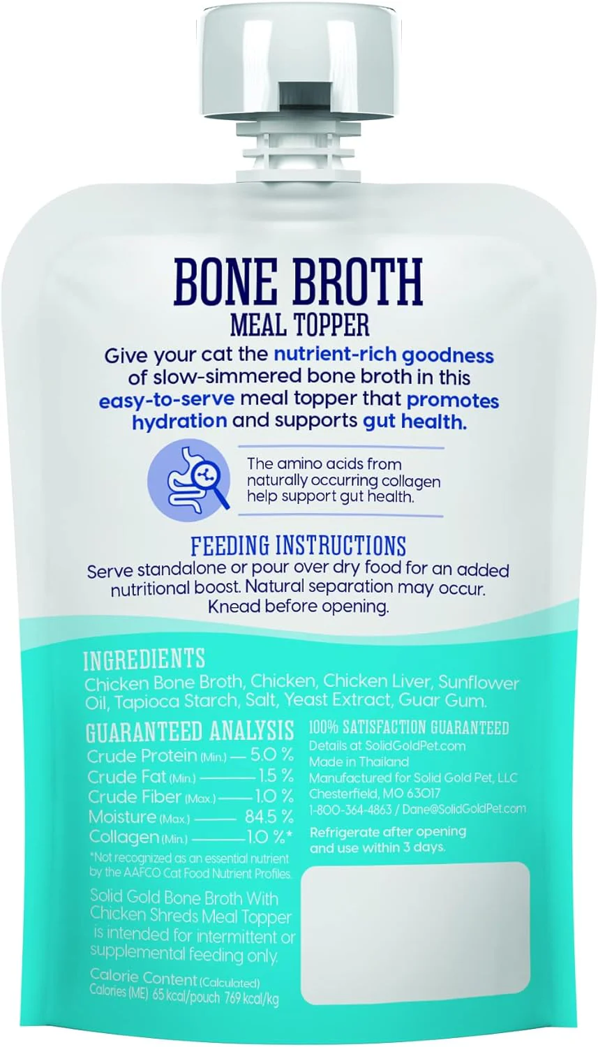 Chicken Bone Broth Meal Topper for Cats - Image 3