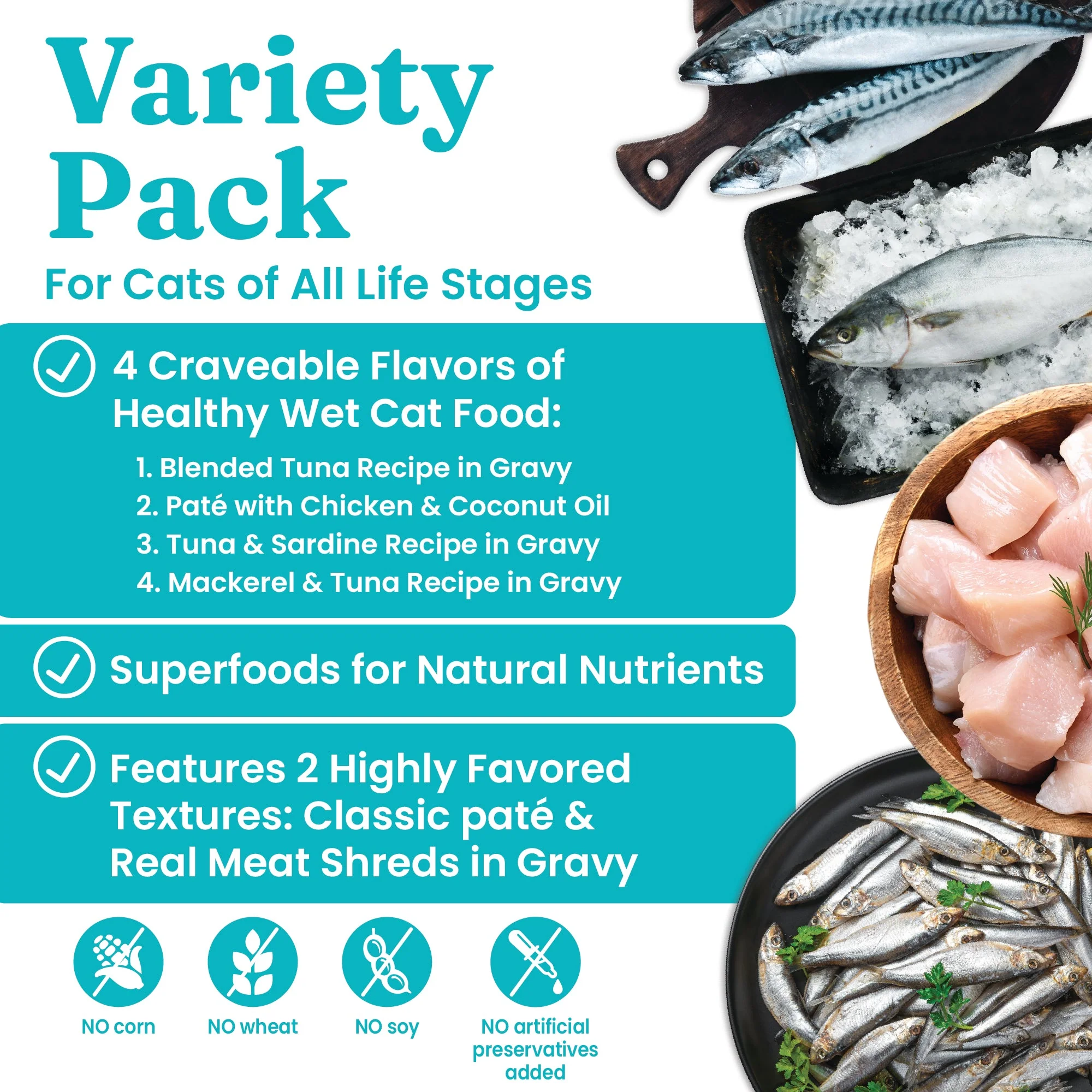 Feline Favorites Wet Food Variety 12 Pack for Cats - Image 4