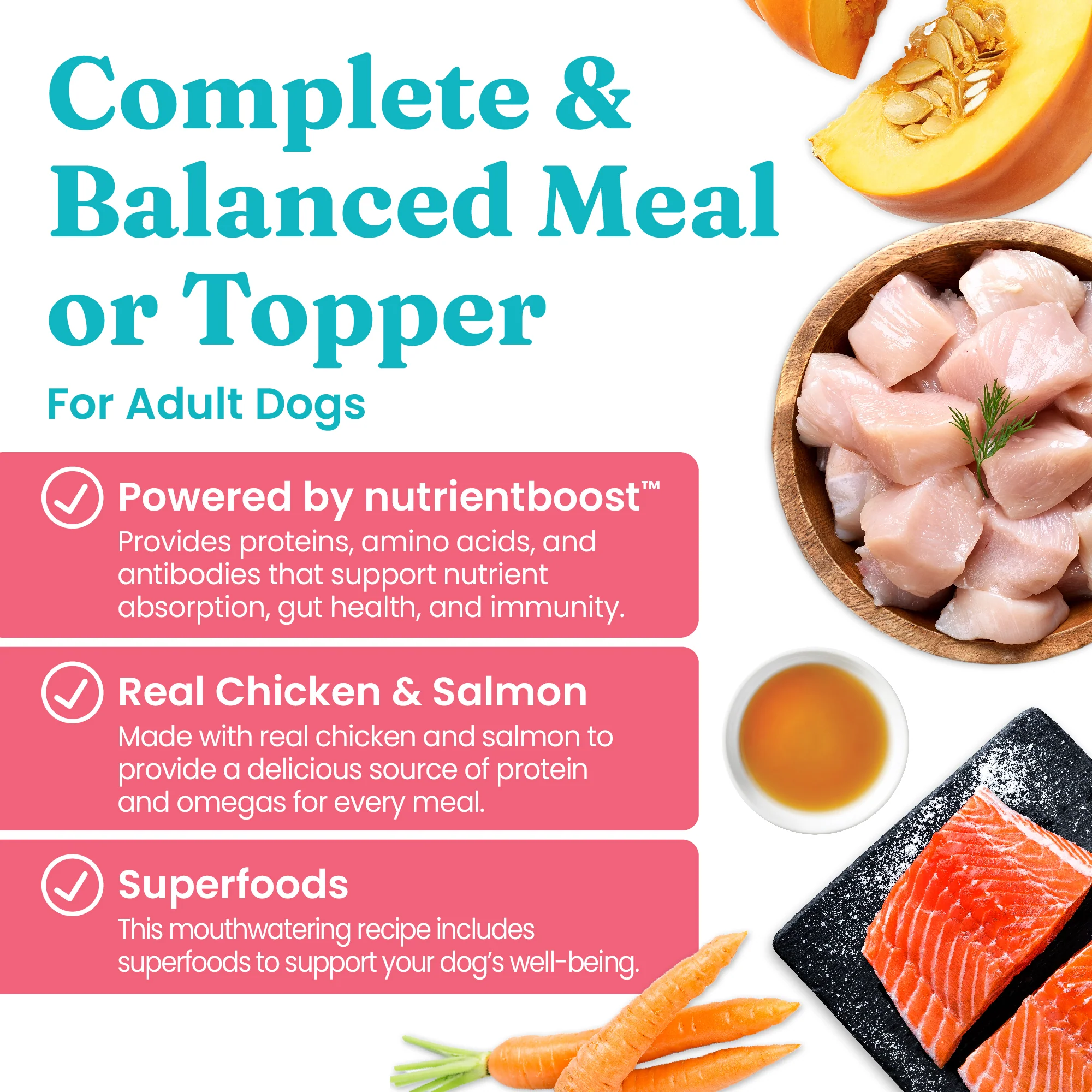 Nutrientboost™ Meal or Topper Skin & Coat Wet Food for Adult Dogs - Image 3