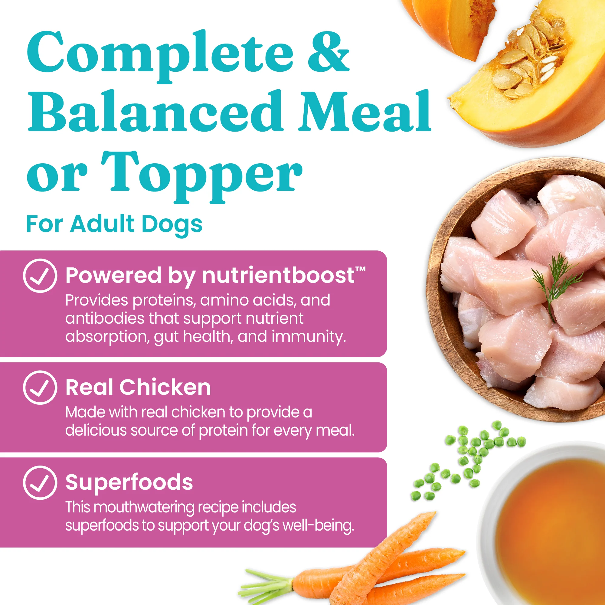 Nutrientboost™ Meal or Topper Digestive Wet Food for Adult Dogs - Image 3