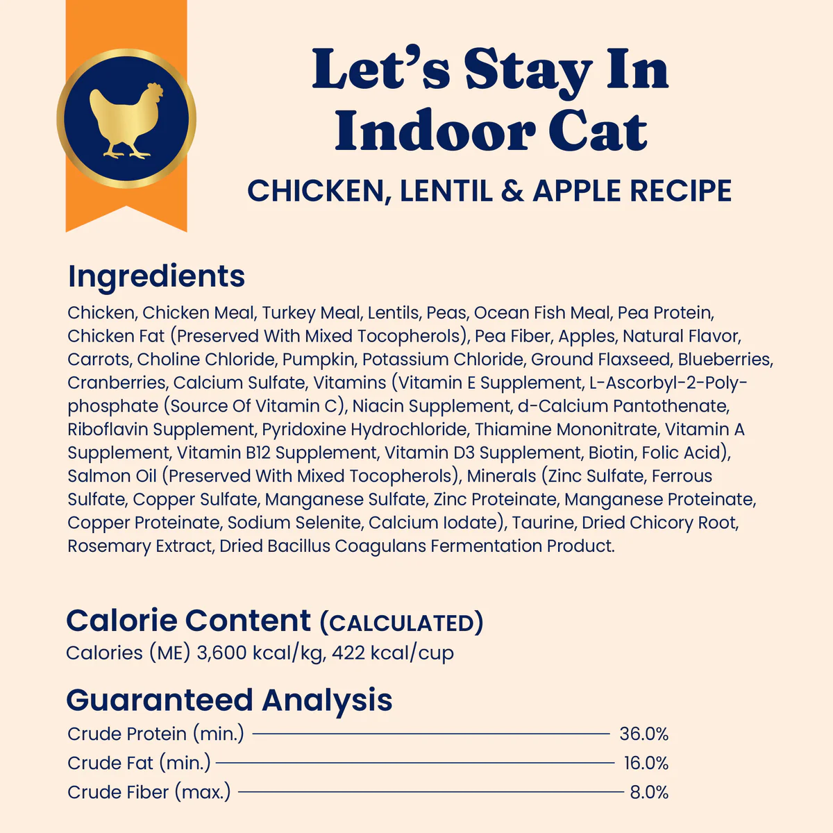 Let’s Stay In™ Chicken Dry Food for Indoor Cats - Image 3