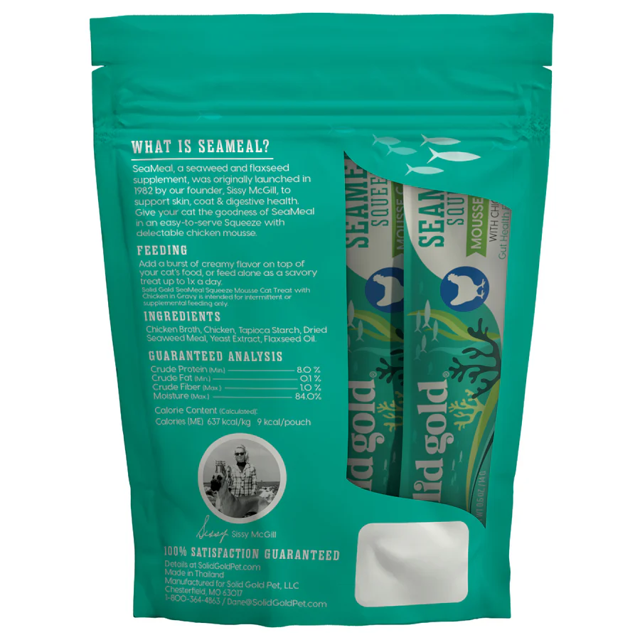SeaMeal™ Squeeze Chicken Flavor Mousse Treat for Cats - Image 6